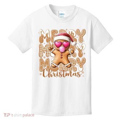 Gingerbread Merry Christmas Cute And Funny Kids T-Shirt