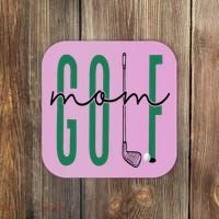 Golf Mom Crewneck Mothers Day Master Golf Girl Coaster thumb 0