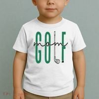 Golf Mom Crewneck Mothers Day Master Golf Girl Toddler T-Shirt thumb 2