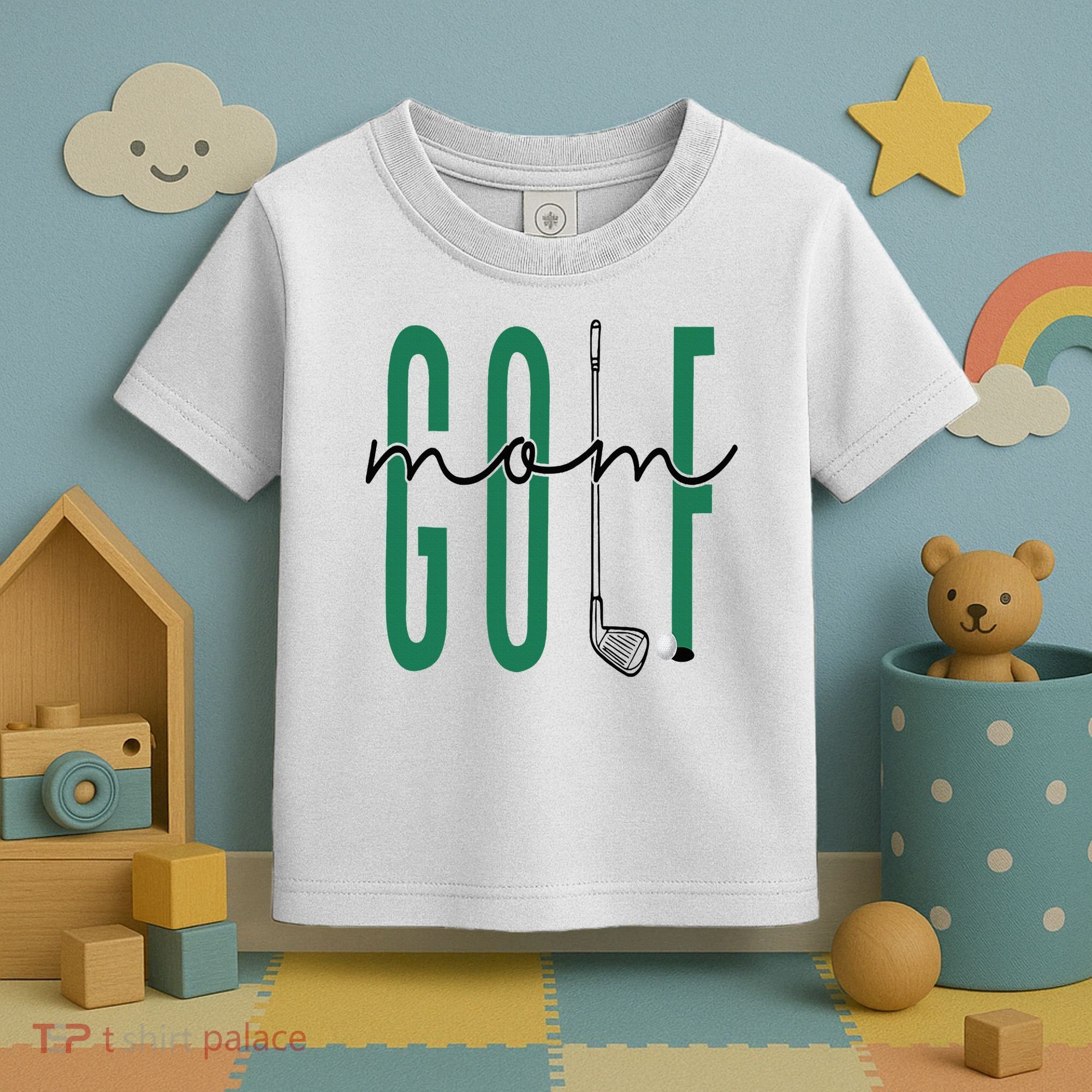 Golf Mom Crewneck Mothers Day Master Golf Girl Toddler T-Shirt