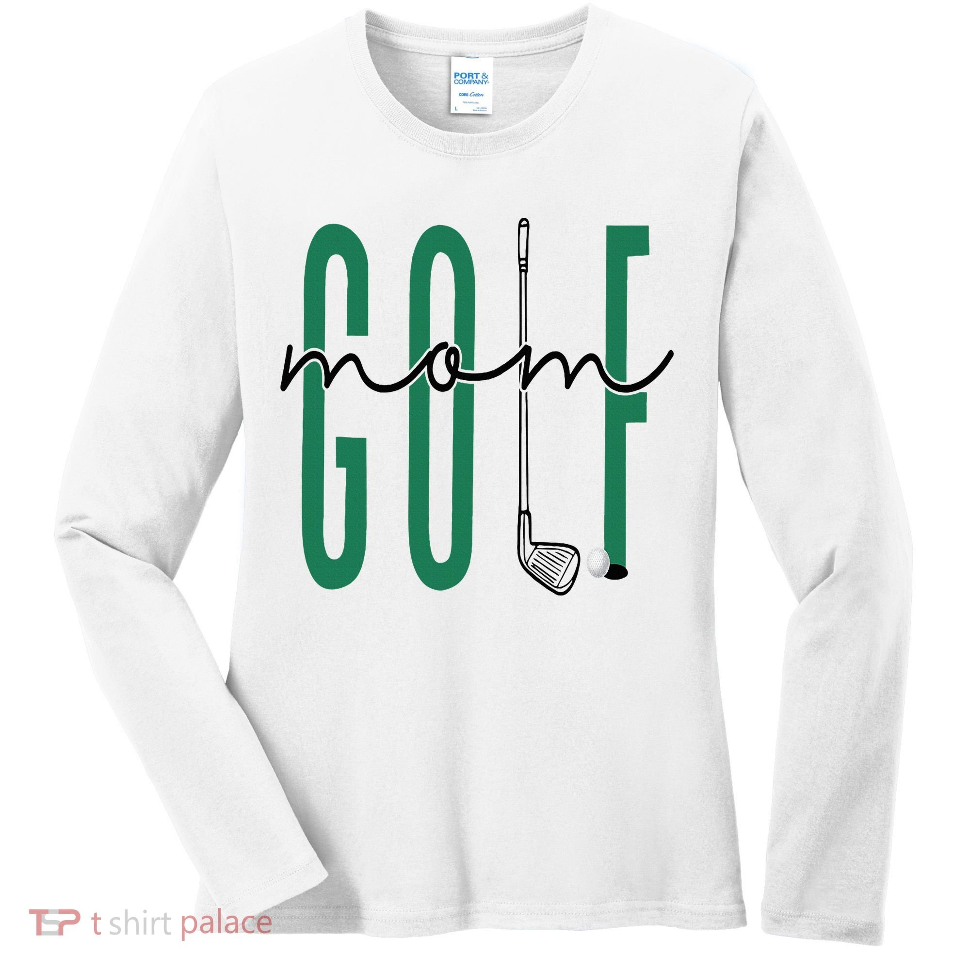 Golf Mom Crewneck Mothers Day Master Golf Girl Women's Long Sleeve Shirt