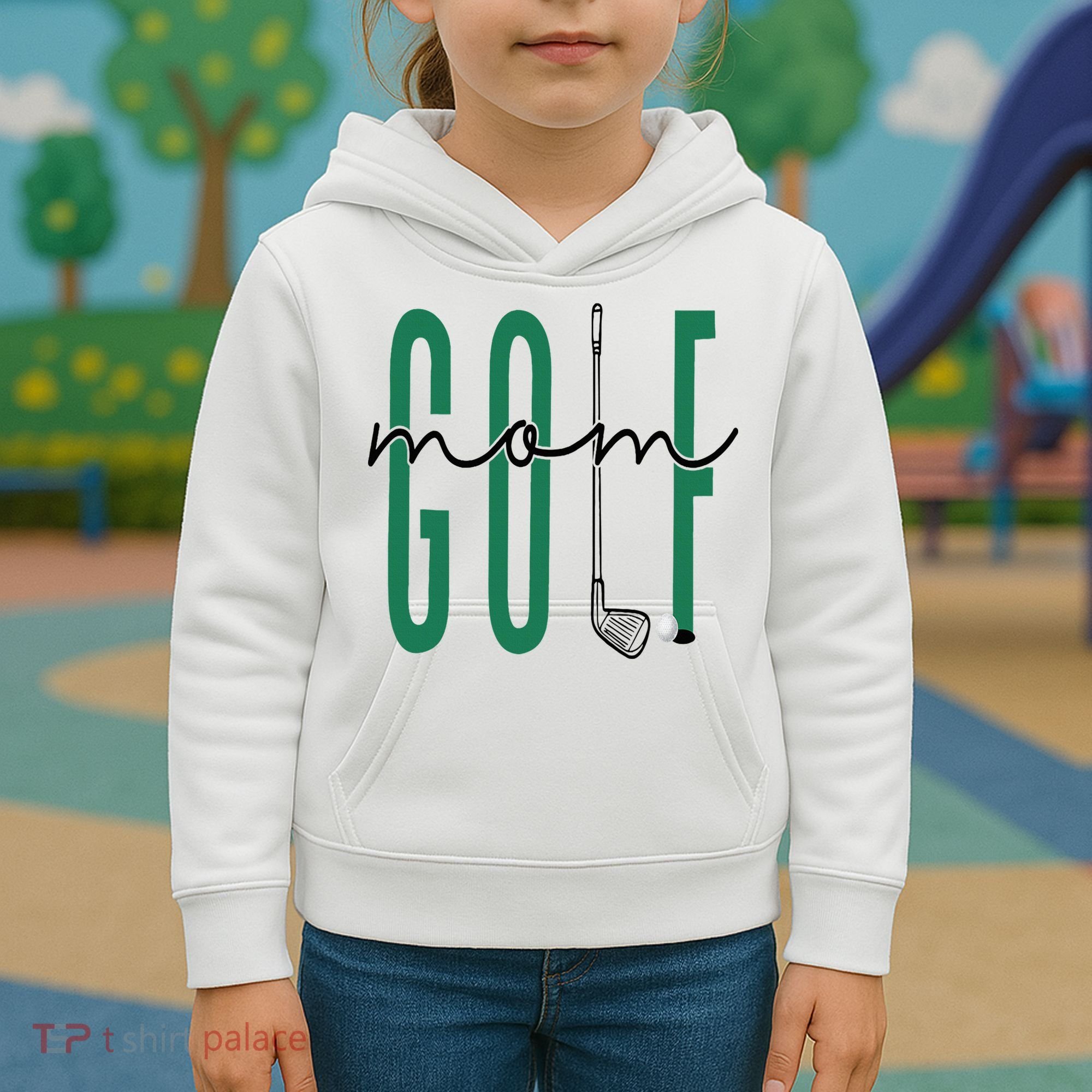 Golf Mom Crewneck Mothers Day Master Golf Girl Kids Hoodie