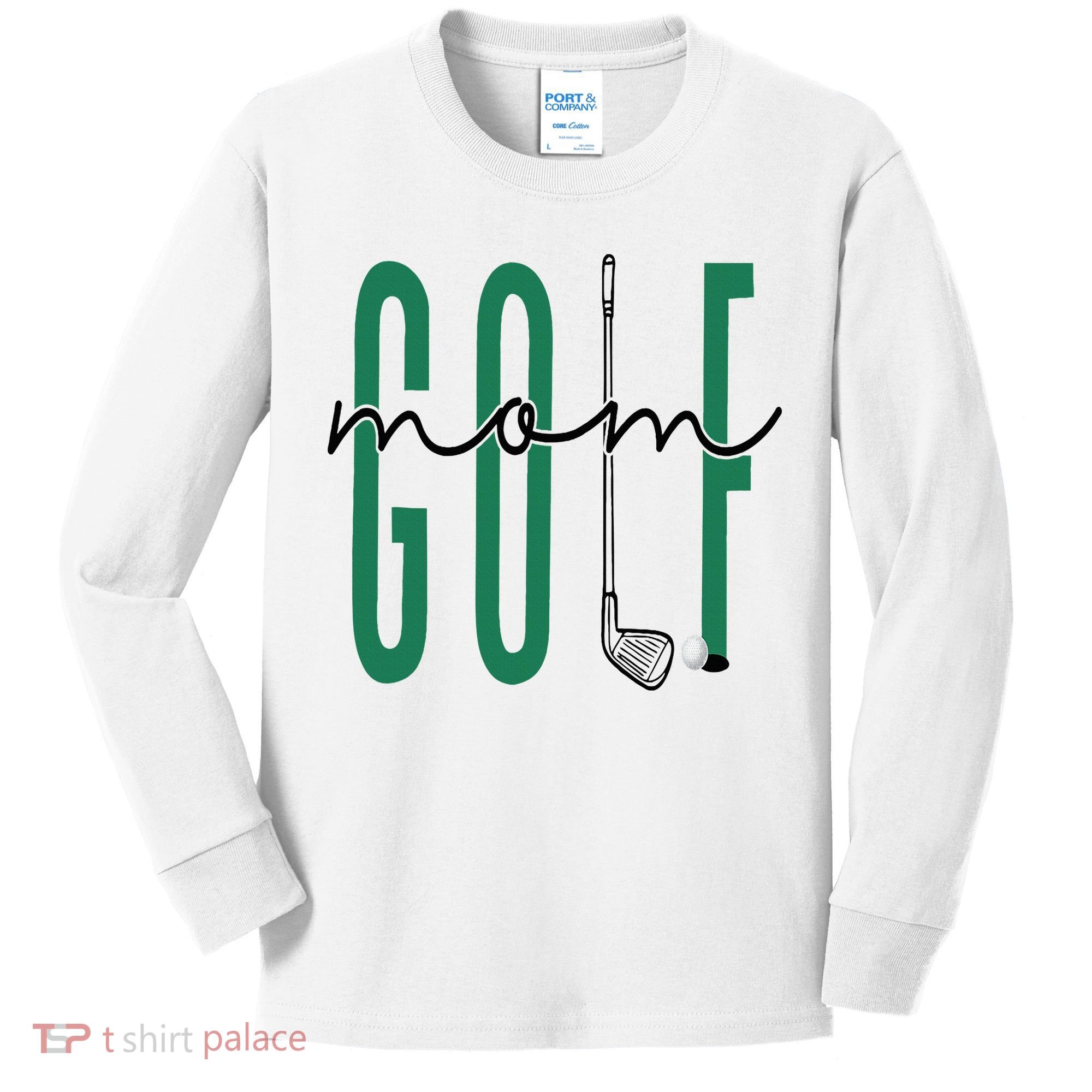 Golf Mom Crewneck Mothers Day Master Golf Girl Kids Long Sleeve Shirt