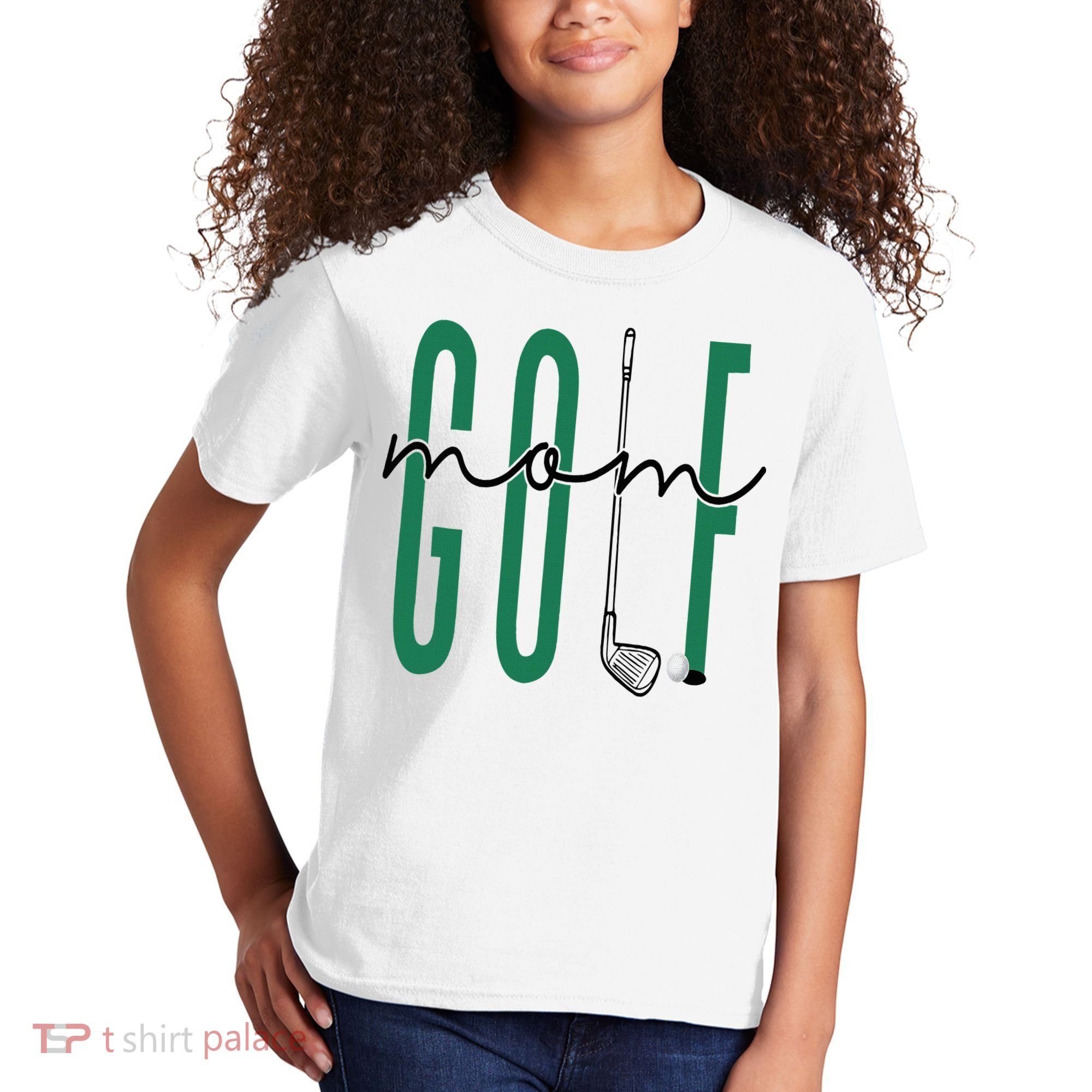 Golf Mom Crewneck Mothers Day Master Golf Girl Kids T-Shirt