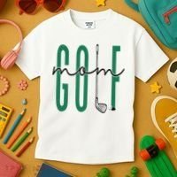 Golf Mom Crewneck Mothers Day Master Golf Girl Kids T-Shirt thumb 3