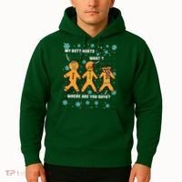 Gingerbread Man Cookie My Butt Hurts Funny Christmas Hoodie thumb 2