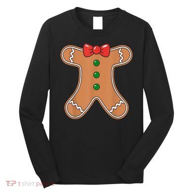 Gingerbread Man Cookie Costume Long Sleeve Shirt