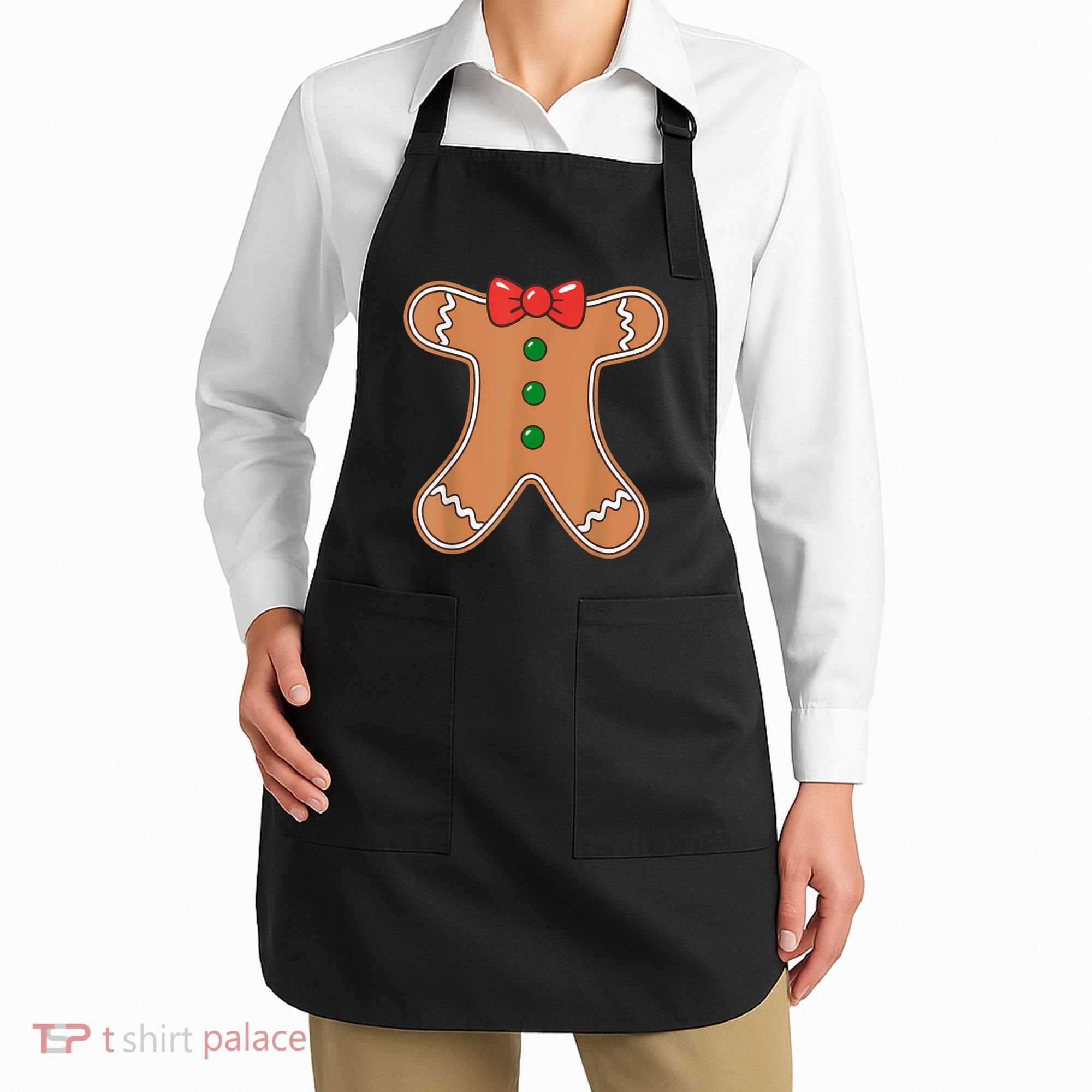 Gingerbread Man Cookie Costume Apron