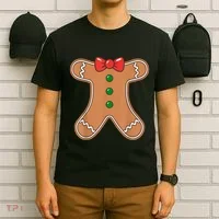 Gingerbread Man Cookie Costume T-Shirt thumb 6