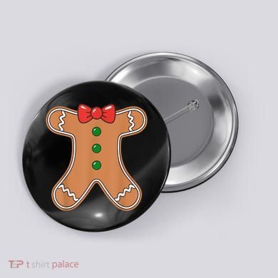 Gingerbread Man Cookie Costume Button