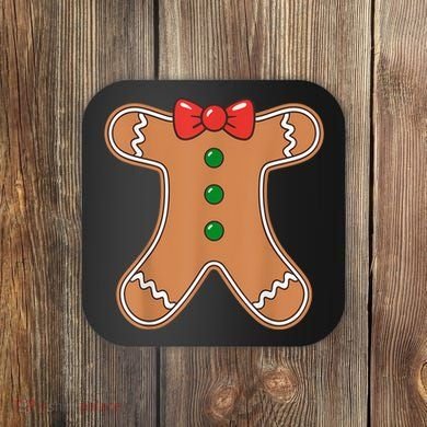 Gingerbread Man Cookie Costume Coaster