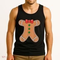 Gingerbread Man Cookie Costume Tank Top thumb 3