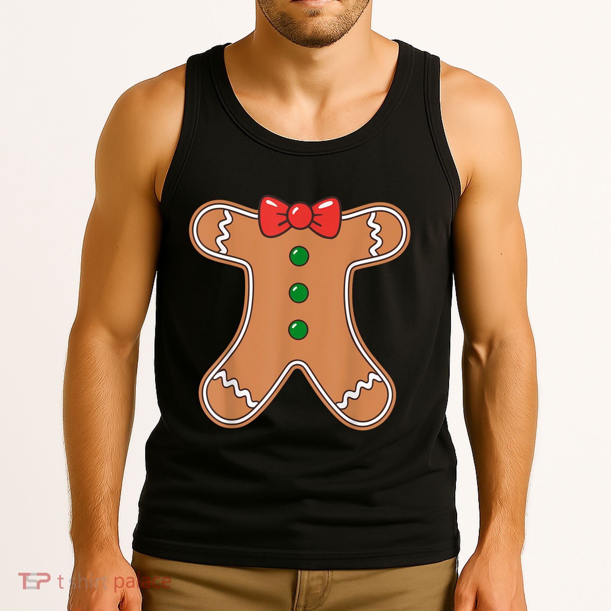 Gingerbread Man Cookie Costume Tank Top
