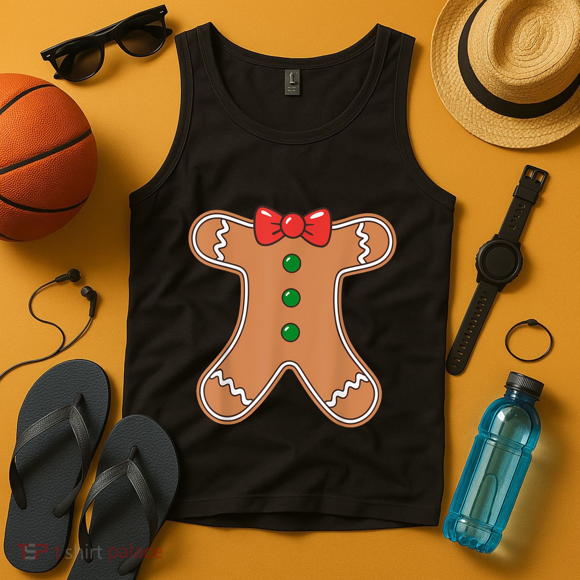 Gingerbread Man Cookie Costume Tank Top