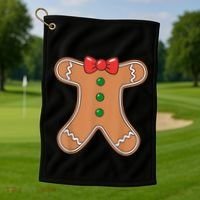 Gingerbread Man Cookie Costume Golf Towel thumb 1