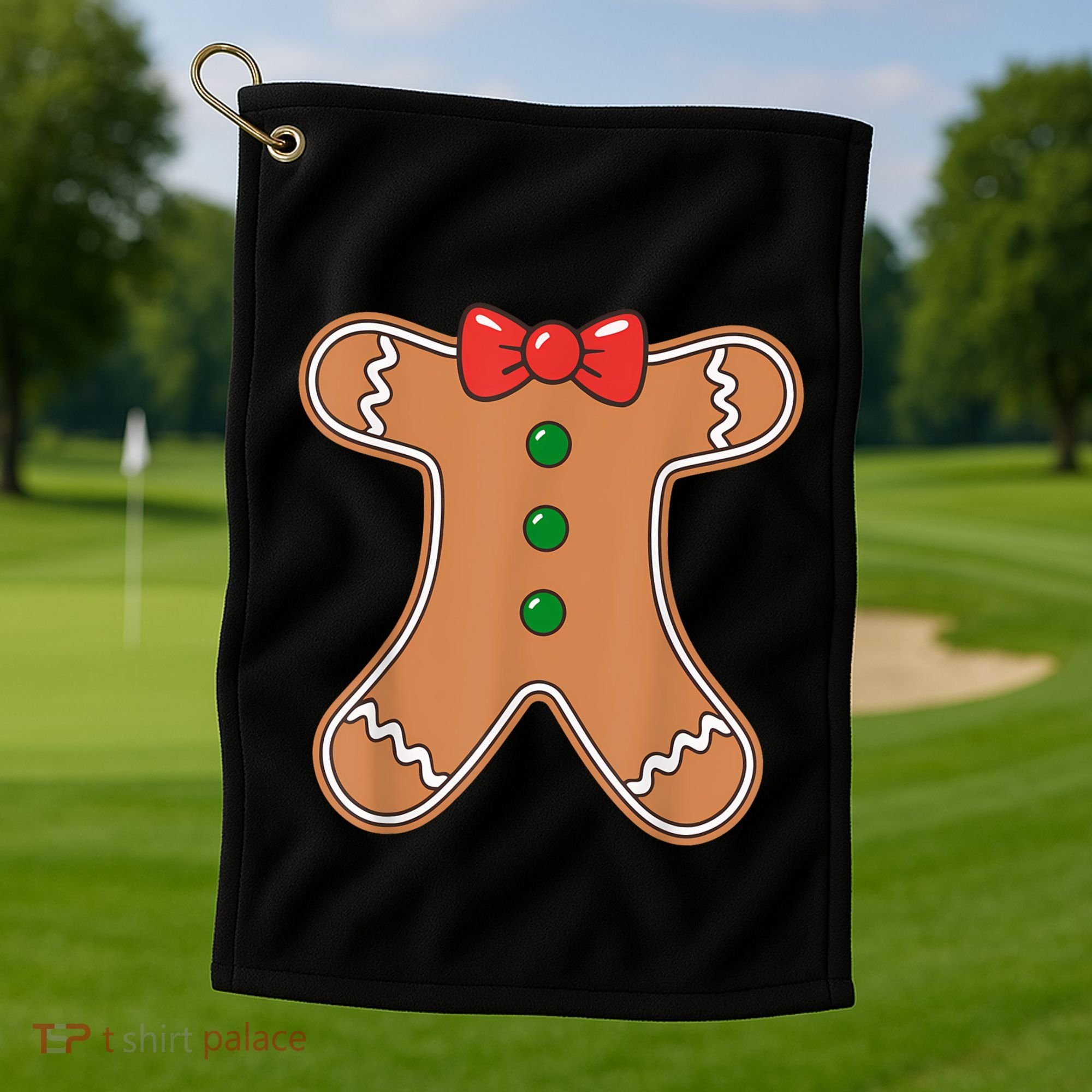 Gingerbread Man Cookie Costume Golf Towel