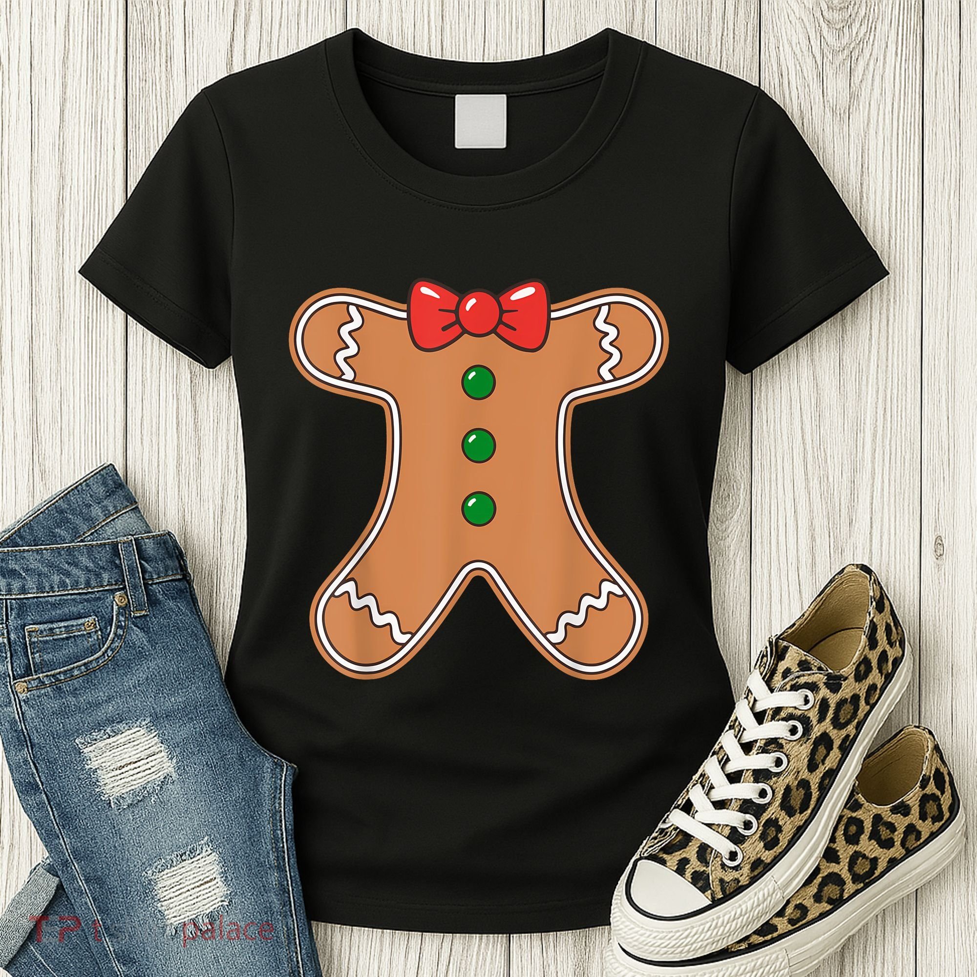 Gingerbread Man Cookie Costume Women's T-Shirt