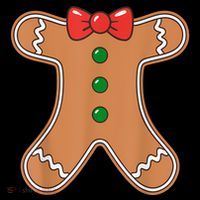 Gingerbread Man Cookie Costume Women's T-Shirt thumb 6