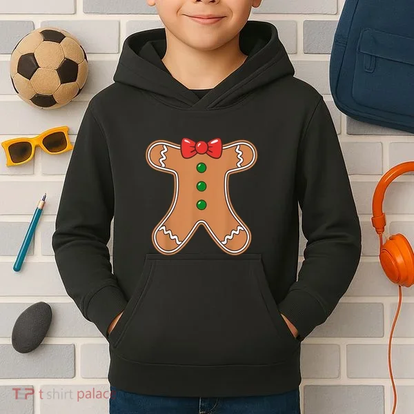 Gingerbread Man Cookie Costume Kids Hoodie