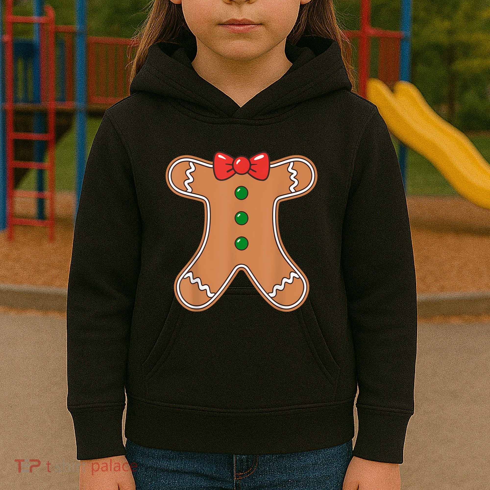 Gingerbread Man Cookie Costume Kids Hoodie