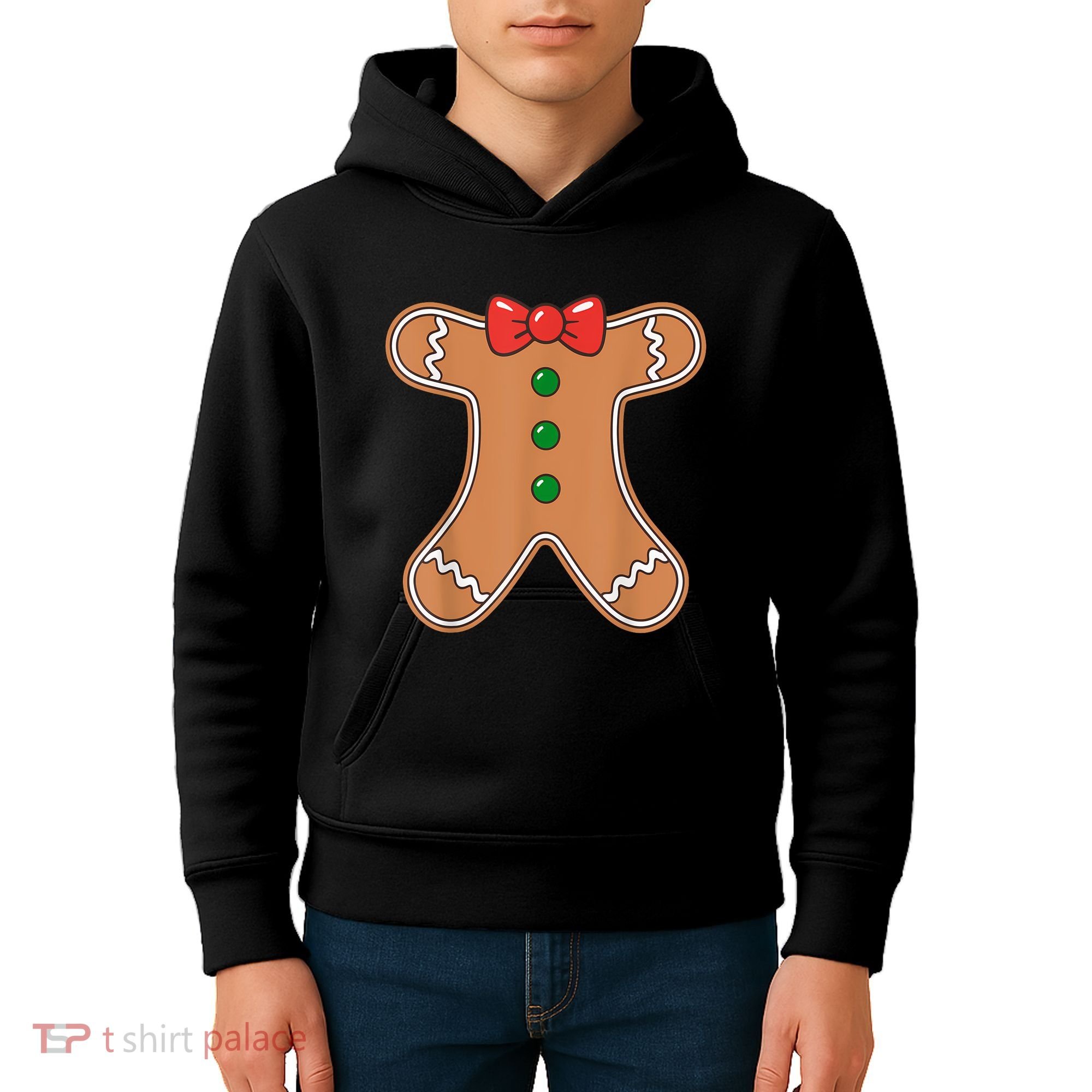 Gingerbread Man Cookie Costume Kids Hoodie