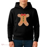 Gingerbread Man Cookie Costume Kids Hoodie thumb 4