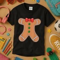 Gingerbread Man Cookie Costume Kids T-Shirt thumb 3