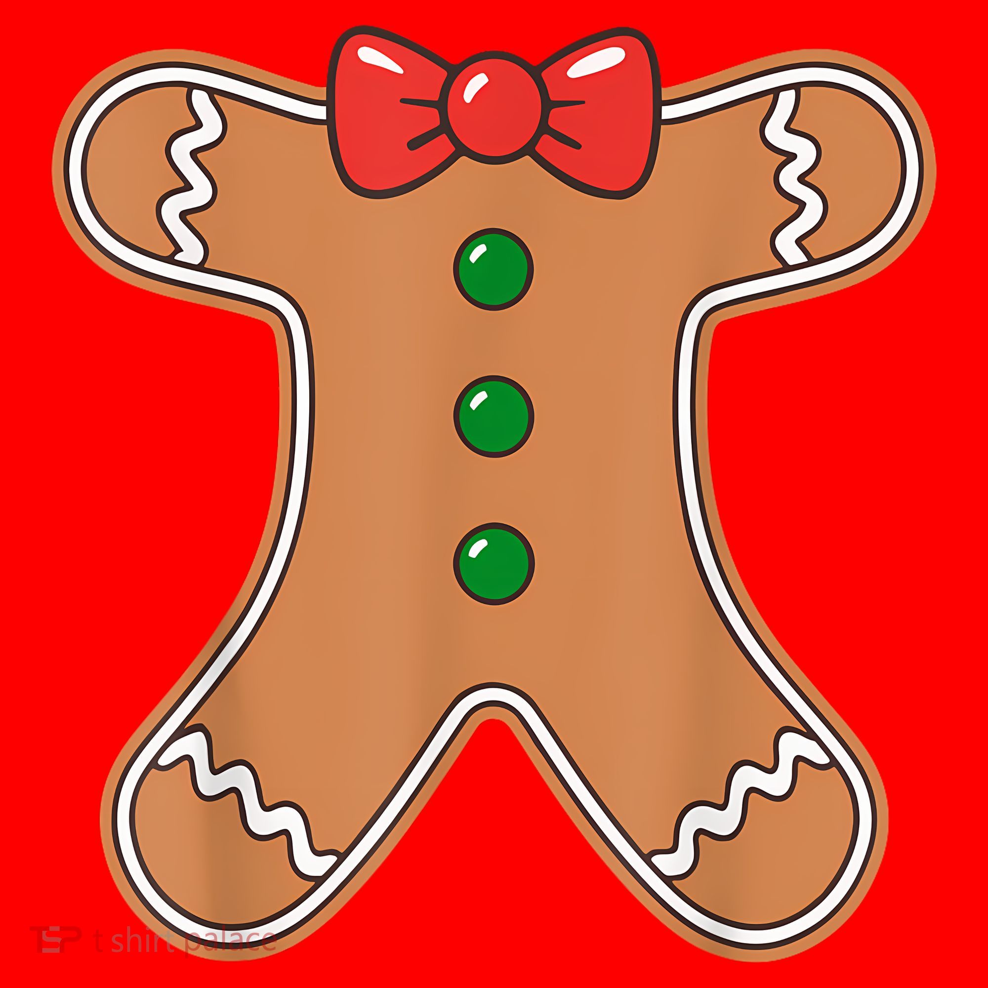 Gingerbread Man Cookie Costume Santa Hat