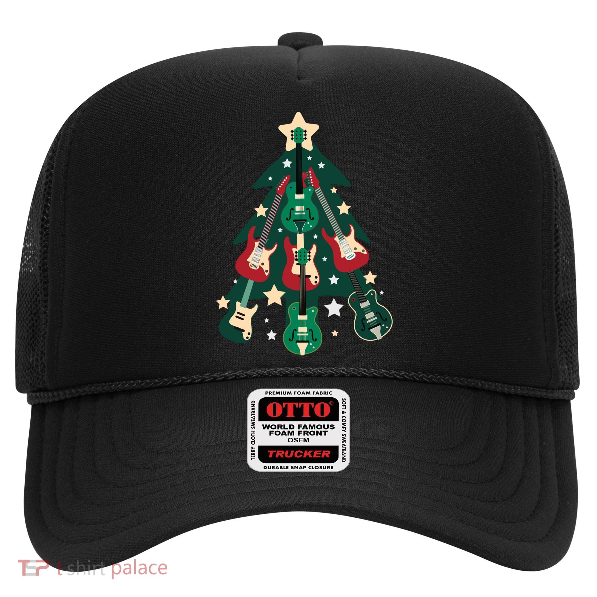 Guitarists Musician Christmas Electric Guitar Xmas Tree Gift Hat