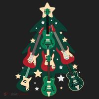 Guitarists Musician Christmas Electric Guitar Xmas Tree Gift Hat thumb 2
