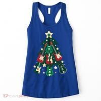 Guitarists Musician Christmas Electric Guitar Xmas Tree Gift Women's Tank Top thumb 0