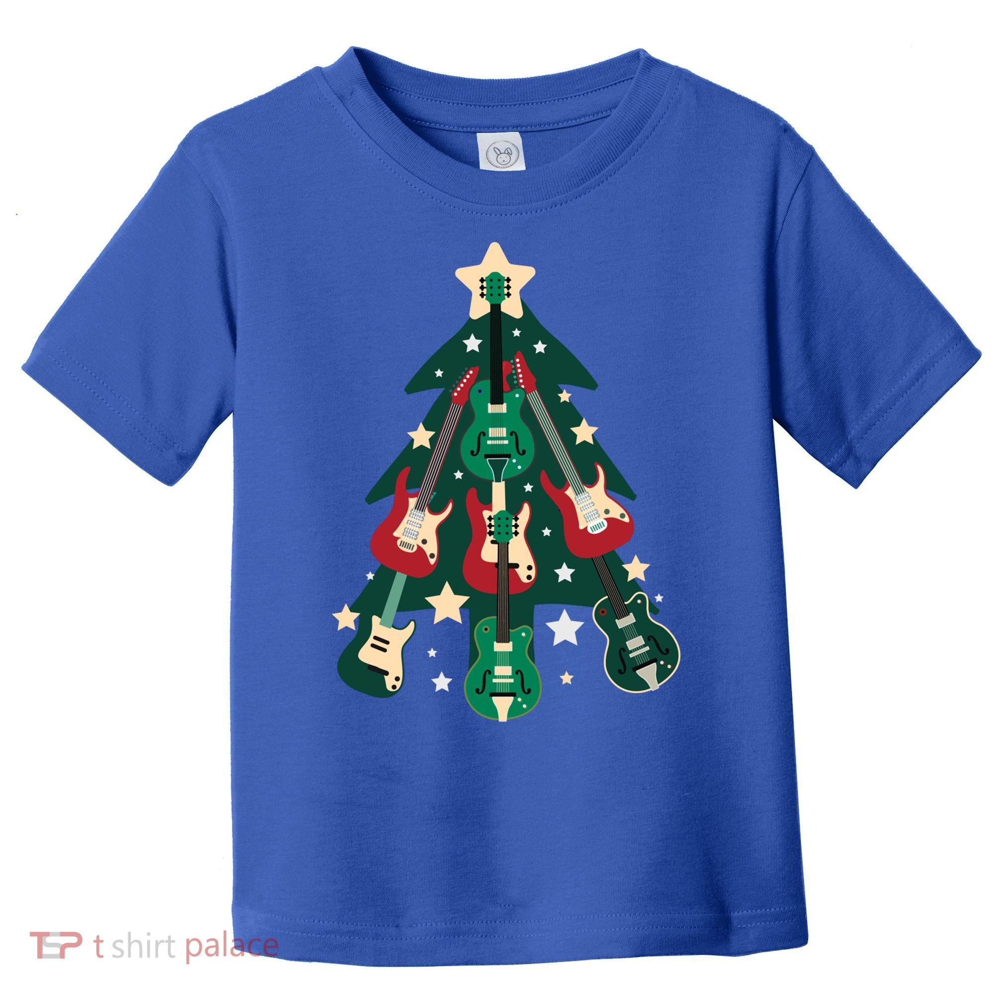 Guitarists Musician Christmas Electric Guitar Xmas Tree Gift Toddler T-Shirt