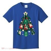 Guitarists Musician Christmas Electric Guitar Xmas Tree Gift Kids T-Shirt thumb 0