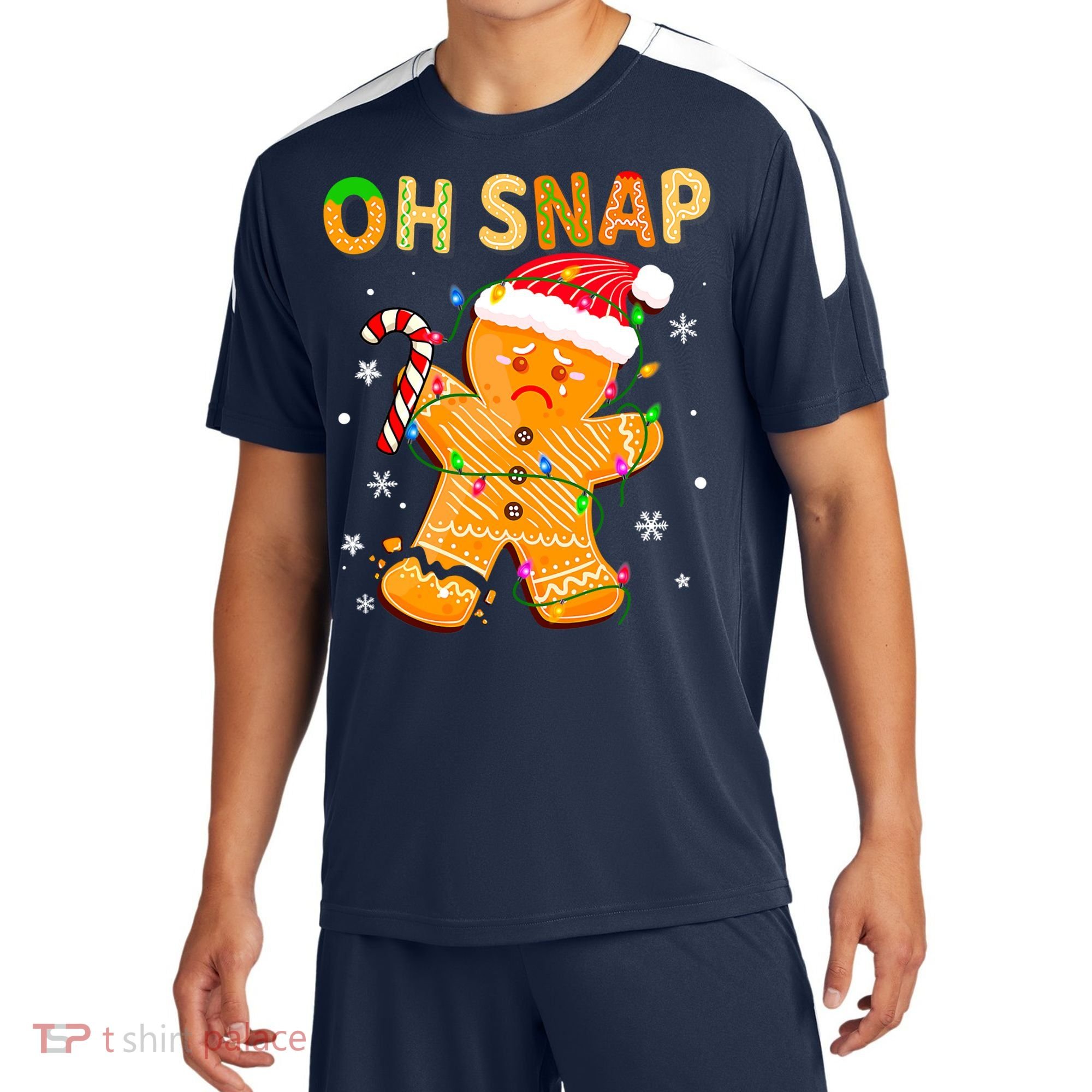 Gingerbread Man Cookie Xmas Oh Snap Funny Cute Christmas Sport-Tek Competitor United Soccer Jersey