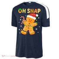Gingerbread Man Cookie Xmas Oh Snap Funny Cute Christmas Sport-Tek Competitor United Soccer Jersey thumb 2