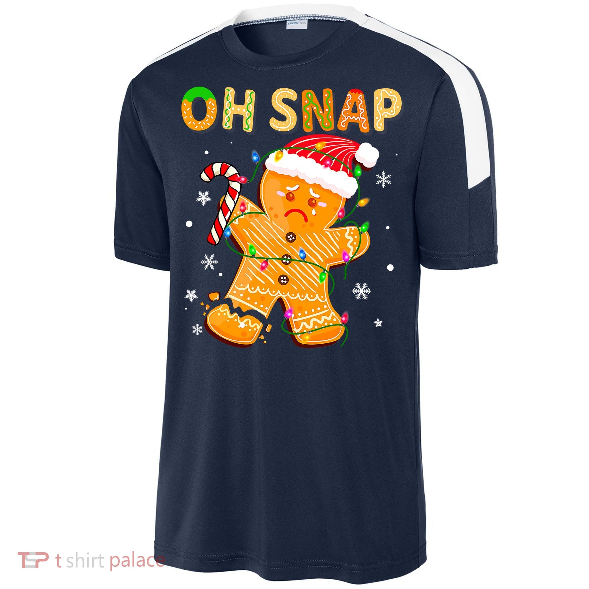 Gingerbread Man Cookie Xmas Oh Snap Funny Cute Christmas Sport-Tek Competitor United Soccer Jersey