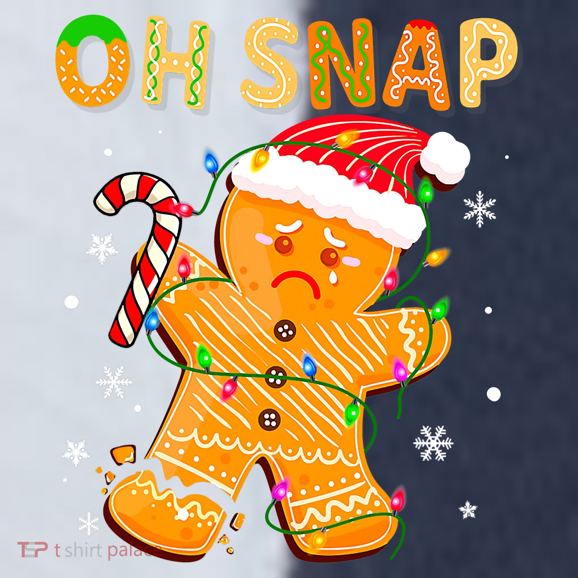 Gingerbread Man Cookie Xmas Oh Snap Funny Cute Christmas Sport-Tek Competitor United Soccer Jersey
