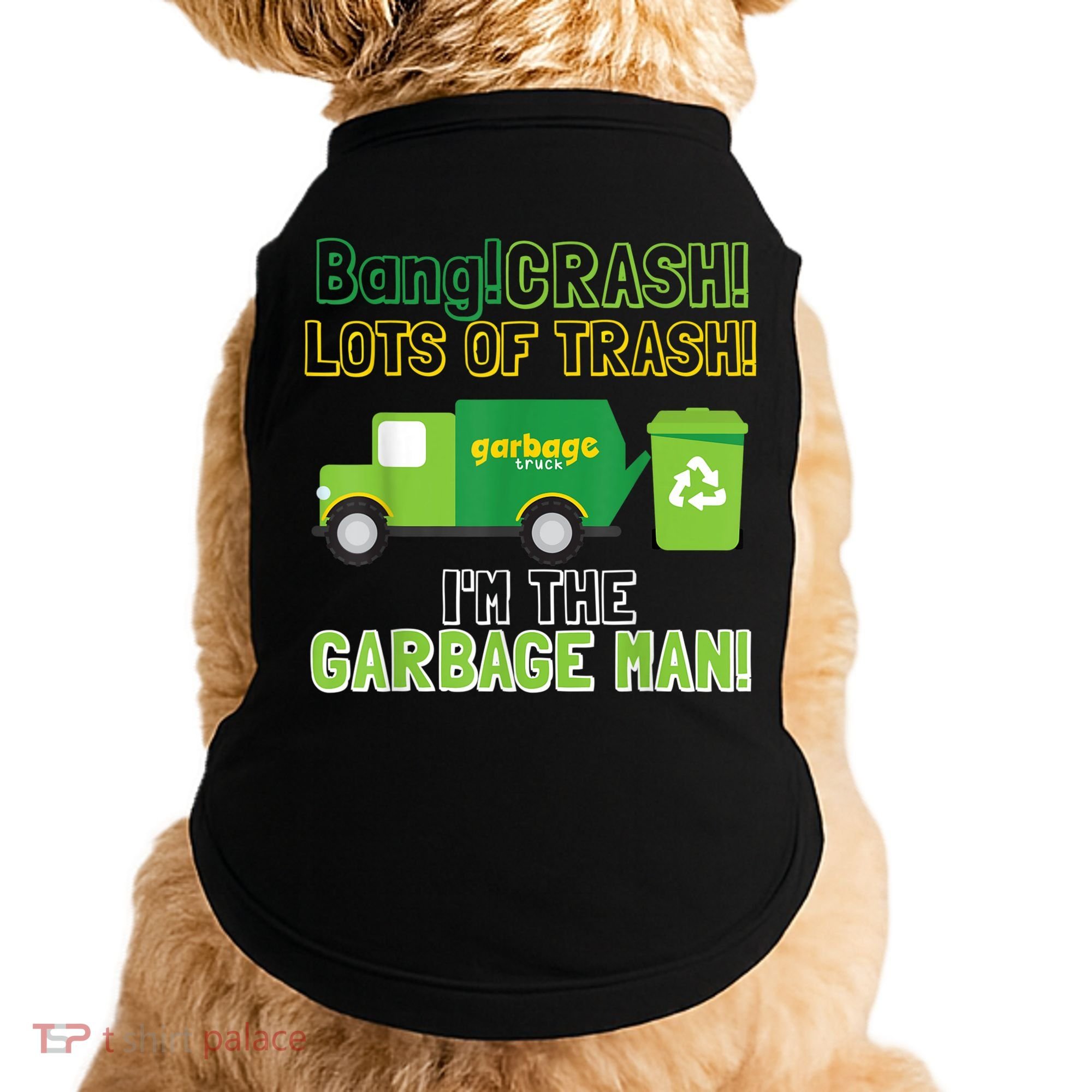 Garbage Man Costume Garbage Trucks Adults Kids & Toddlers Doggie Tank