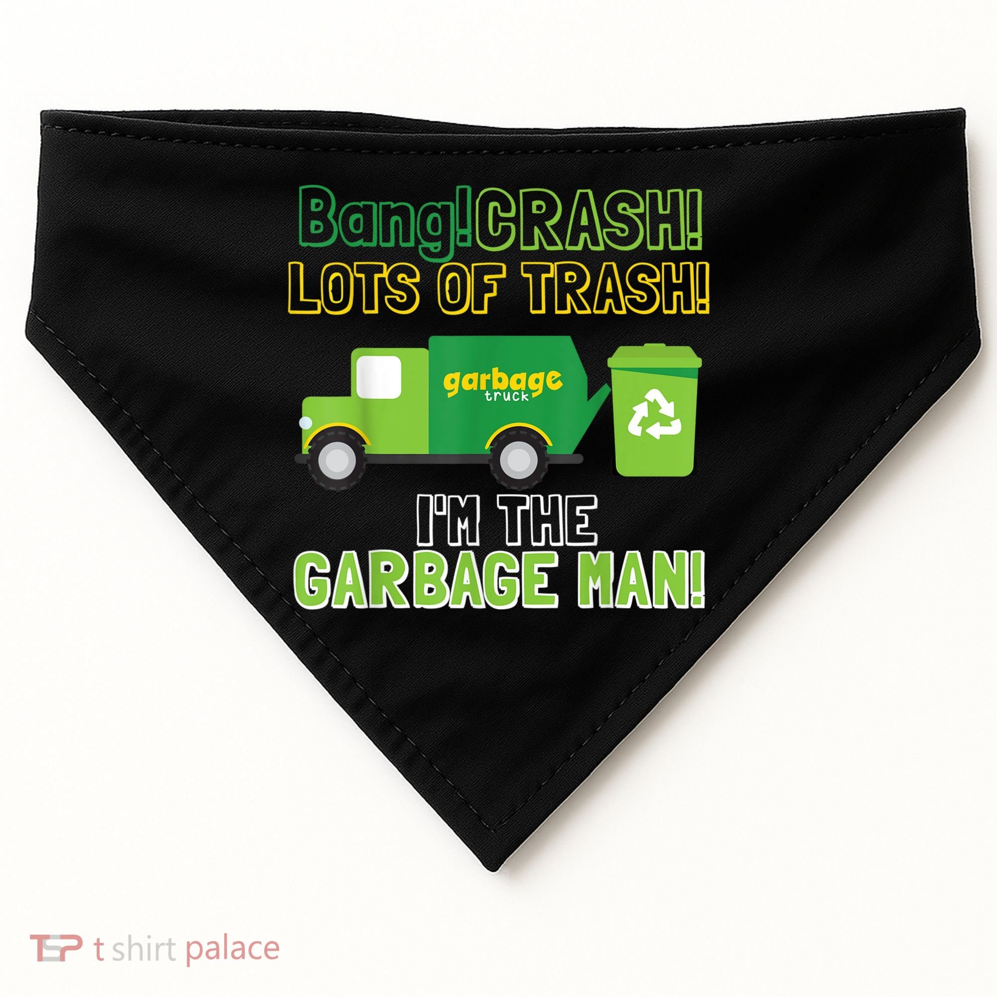 Garbage Man Costume Garbage Trucks Adults Kids & Toddlers USA-Made Doggie Bandana