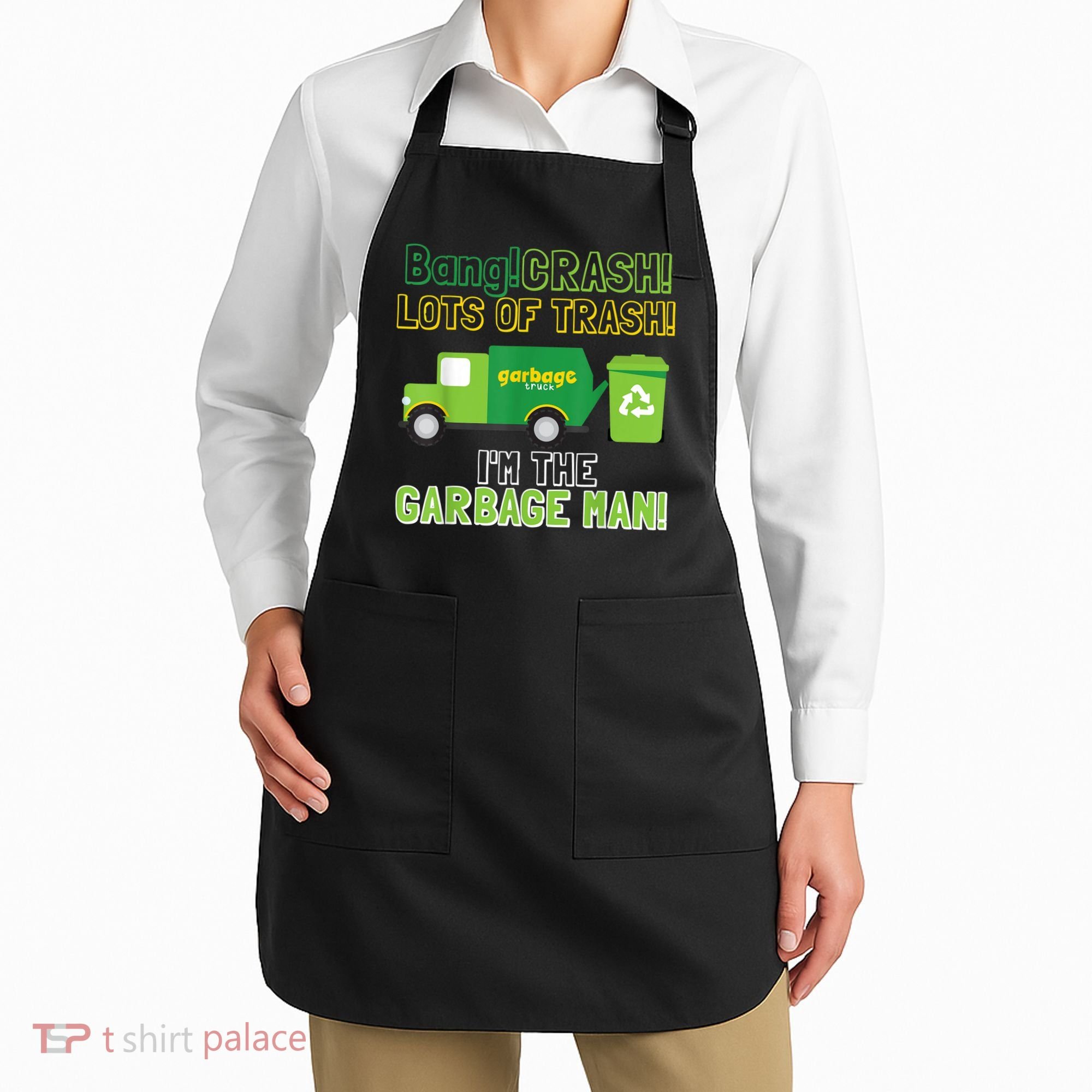 Garbage Man Costume Garbage Trucks Adults Kids & Toddlers Apron