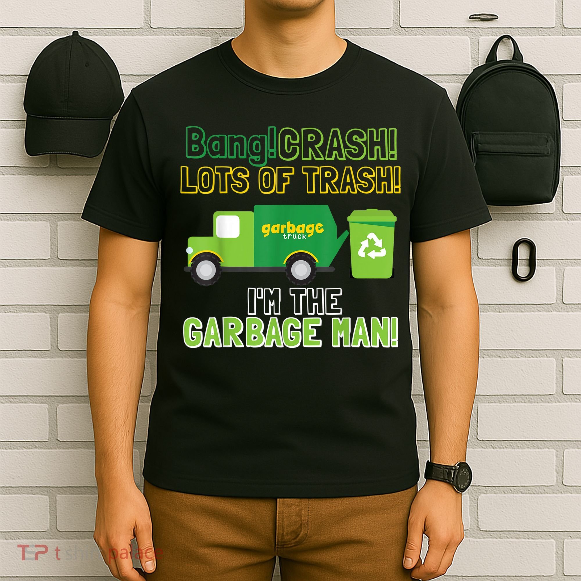 Garbage Man Costume Garbage Trucks Adults Kids & Toddlers T-Shirt