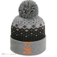 Give Me Candy Jack O Lantern Pumpkin Halloween The Baniff Cuffed Pom Beanie thumb 0