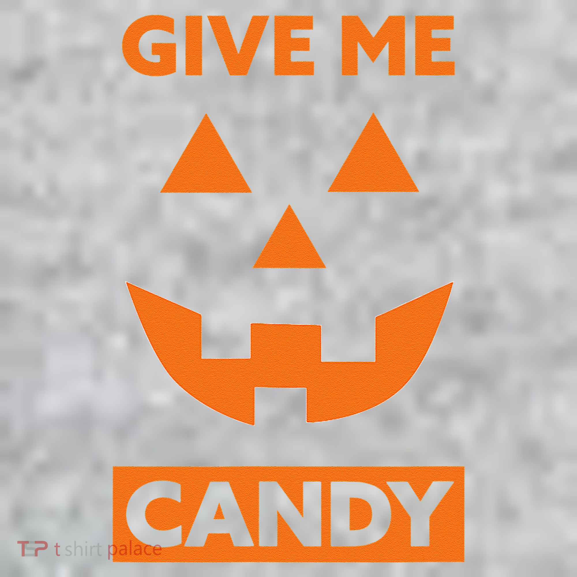 Give Me Candy Jack O Lantern Pumpkin Halloween The Baniff Cuffed Pom Beanie