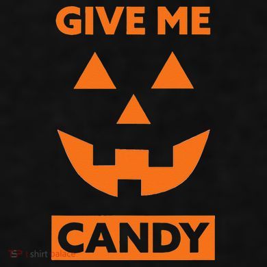 Give Me Candy Jack O Lantern Pumpkin Halloween Ladies PosiCharge Tri-Blend Wicking Tank