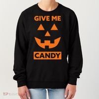 Give Me Candy Jack O Lantern Pumpkin Halloween Women's Sweatshirt thumb 0