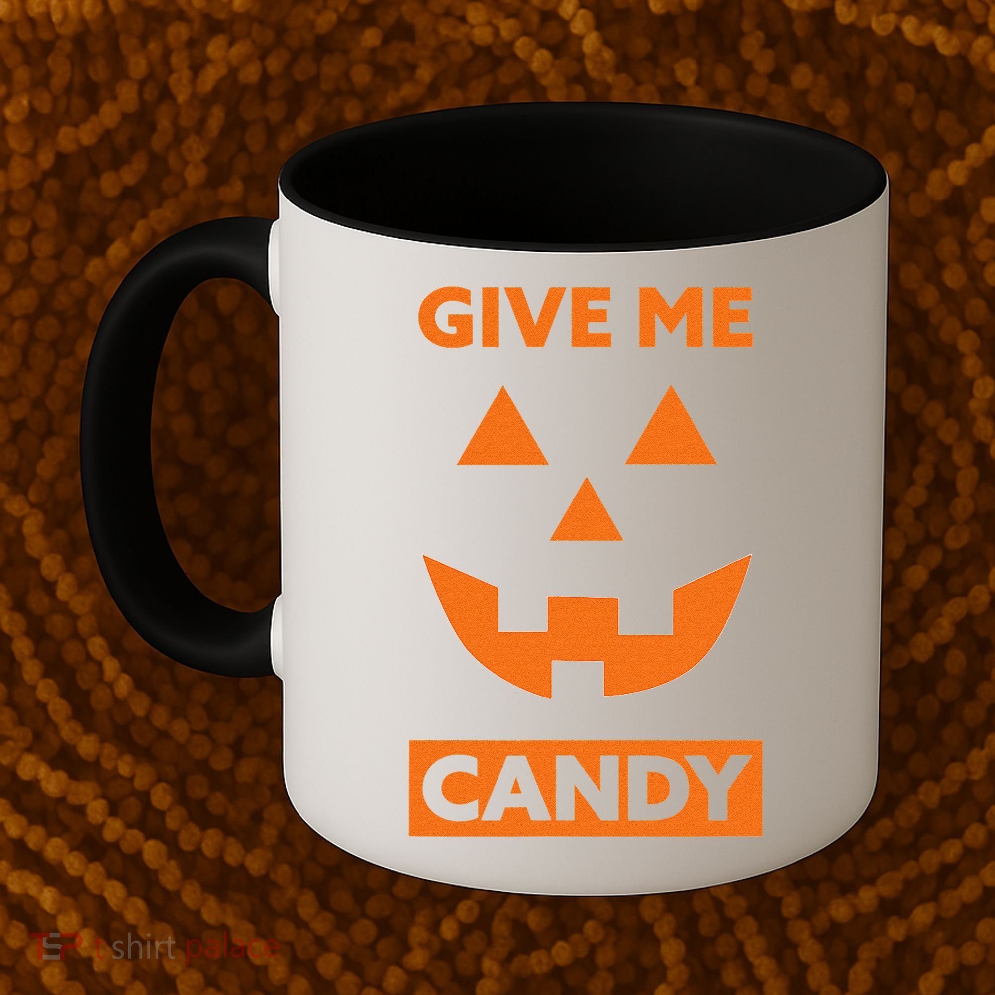 Give Me Candy Jack O Lantern Pumpkin Halloween Coffee Mug