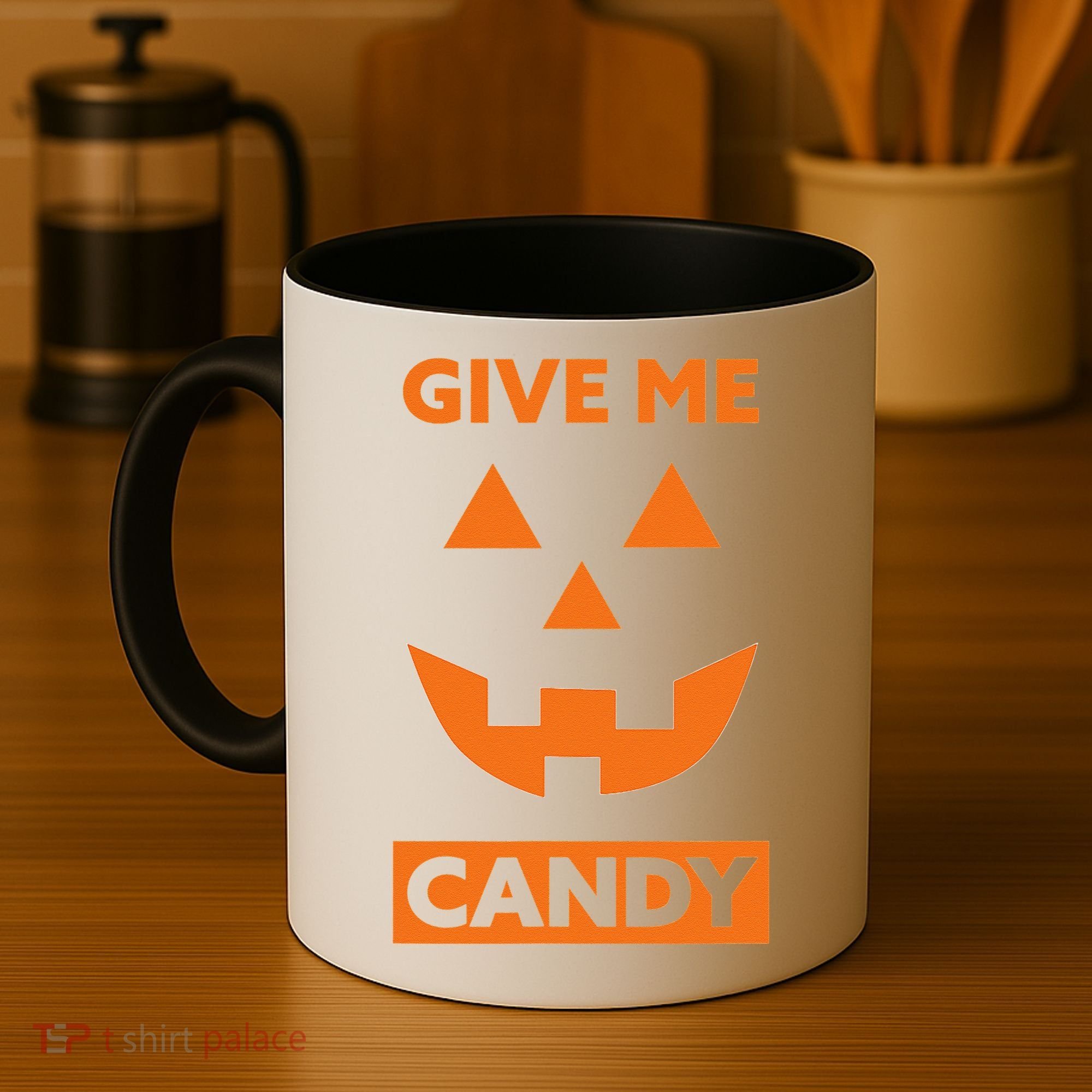 Give Me Candy Jack O Lantern Pumpkin Halloween Coffee Mug