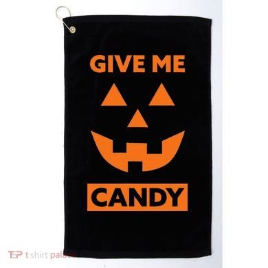 Give Me Candy Jack O Lantern Pumpkin Halloween Golf Towel