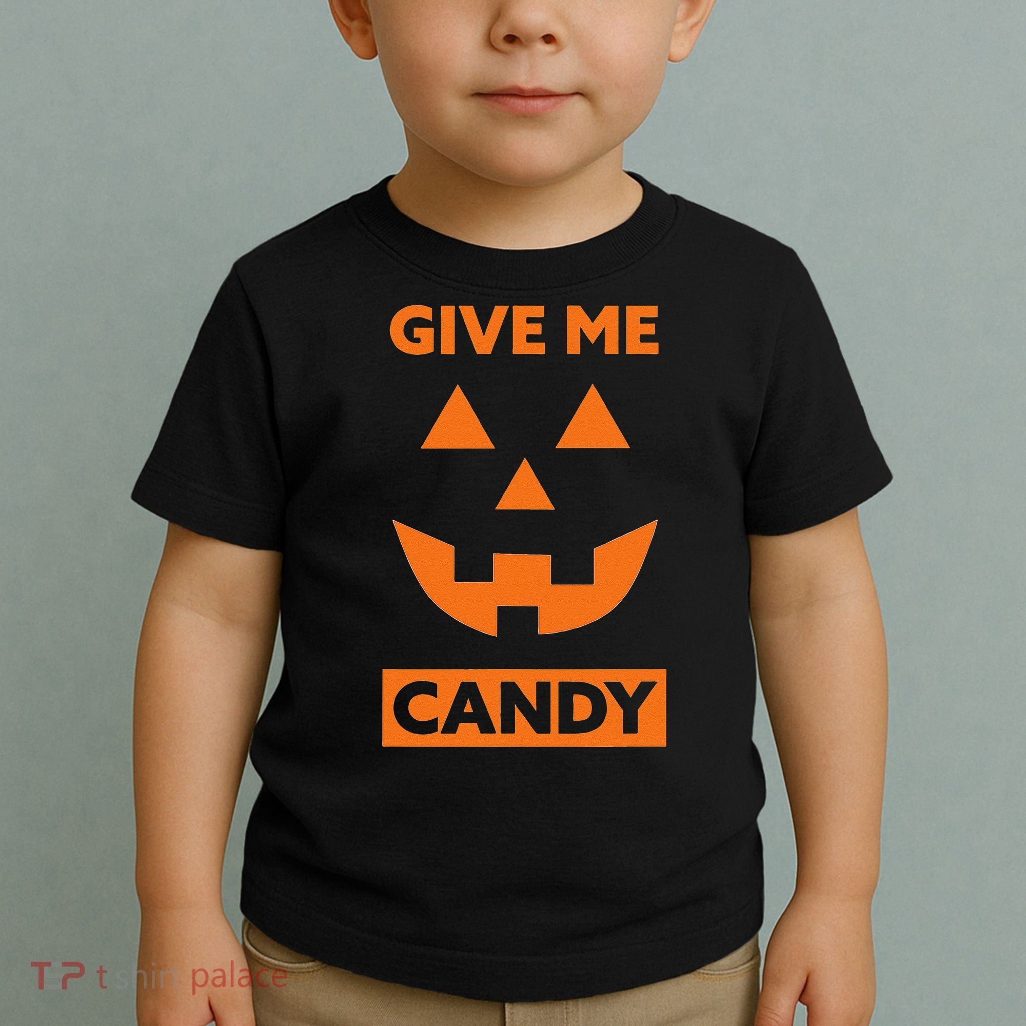 Give Me Candy Jack O Lantern Pumpkin Halloween Toddler T-Shirt