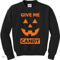 Give Me Candy Jack O Lantern Pumpkin Halloween Kids Sweatshirt thumb 0